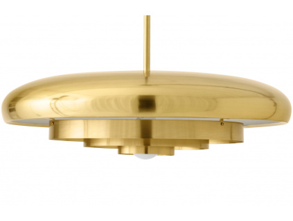 Zlatá mosazná závěsná lampa AUDO RESONANT 53 cm