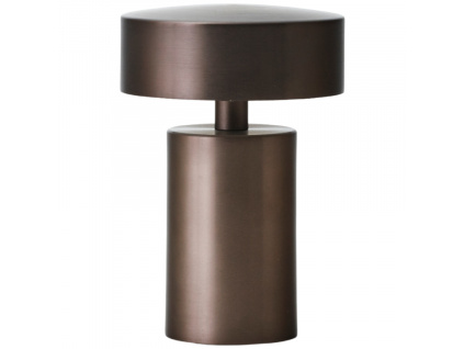 Bronzová hliníková stolní lampa AUDO COLUMN
