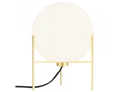Opálově bílá skleněná stolní lampa Alton