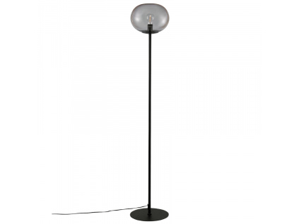 Kouřově šedá stojací lampa Alton 150 cm