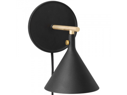 Černé hliníkové nástěnné LED světlo AUDO CAST SCONCE 19,6 cm