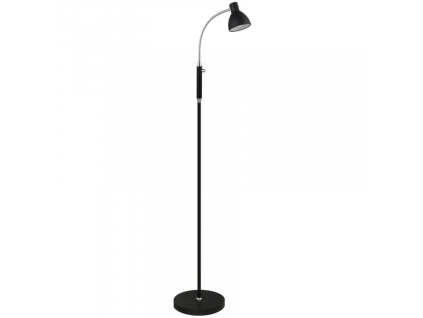 Černá kovová stojací lampa Halo Design Hudson 120 cm