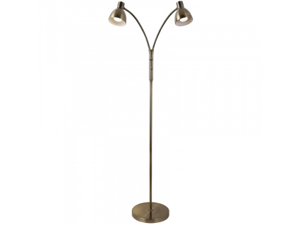 Zlatá kovová stojací lampa Halo Design Hudson II. 120 cm