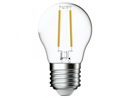 Transparentní stmívatelná LED žárovka G45 E27 4,2W
