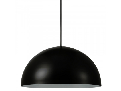 Černé kovové závěsné světlo Ellen 40 cm