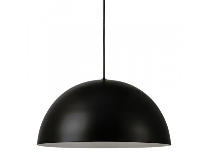 Černé kovové závěsné světlo Ellen 30 cm