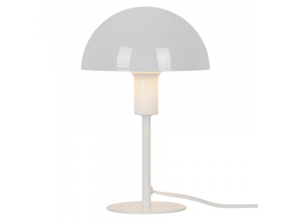 Bílá kovová stolní lampa Ellen Mini