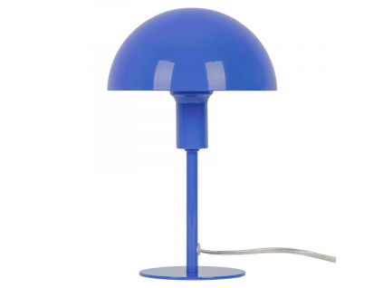 Modrá kovová stolní lampa Ellen Mini