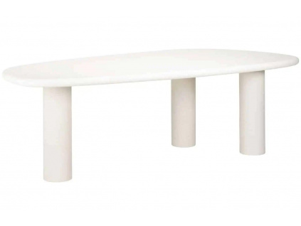 Bílý sádrový jídelní stůl Richmond Bloomstone 235 x 120 cm
