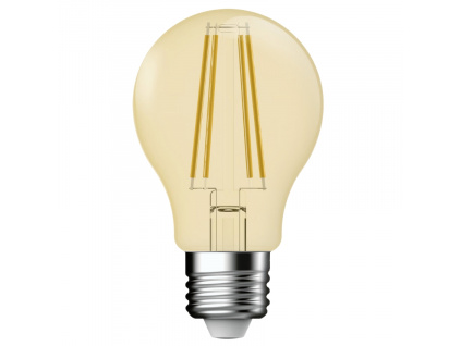 Žlutá dekorativní stmívatelná LED žárovka Classic Deco Standard E27 4,2W