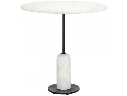 Bílý mramorový jídelní stůl Richmond Jagger 76,5 cm