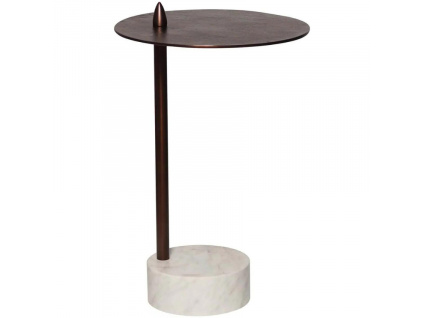 Mosazný kovový odkládací stolek Richmond Barron 37,5 cm