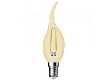 Žlutá stmívatelná LED žárovka Classic Deco Standard E14 4,2W II.