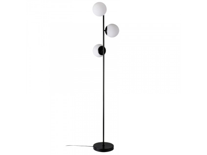 Opálově bílá skleněná stojací lampa Lilly 150 cm