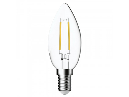 Transparentní stmívatelná LED žárovka E14 4,2W