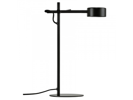 Černá kovová stolní lampa Clyde