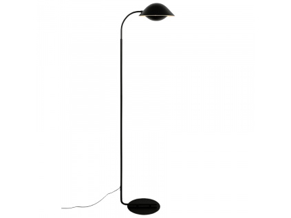 Černá kovová stojací lampa Freya 152 cm