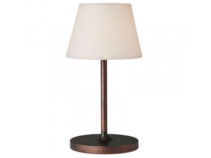Měděná kovová nabíjecí stolní LED lampa Halo Design New Northern 29 cm