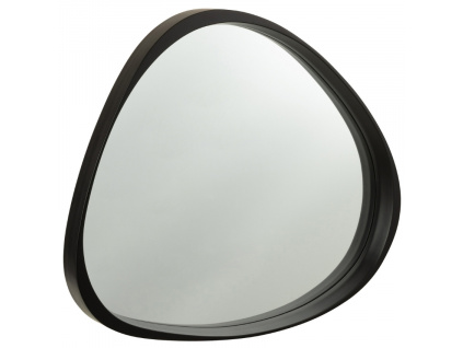 Černé lakované zrcadlo J-Line Toni 90 x 99 cm