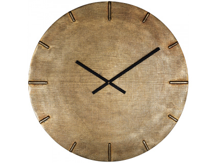 Zlaté kovové nástěnné hodiny Richmond Zane 74 cm