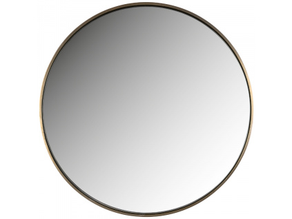 Zlaté hliníkové závěsné zrcadlo Richmond Mammom 39,5 cm