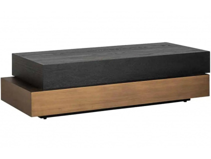 Černý dřevěný konferenční stolek Richmond Cambon 140 x 65 cm