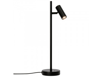 Černá kovová stolní lampa Omari