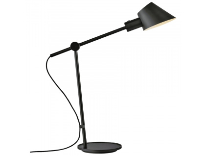 Černá kovová stolní lampa Stay