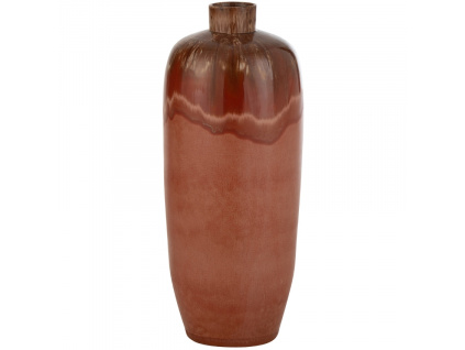 Červená keramická váza J-line Akone 70 cm