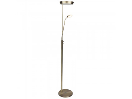 Zlatá kovová stojací lampa Halo Design Vegas Combi 180 cm