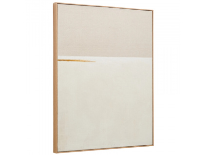 Béžový abstraktní obraz Kave Home Salin II 100 x 80 cm