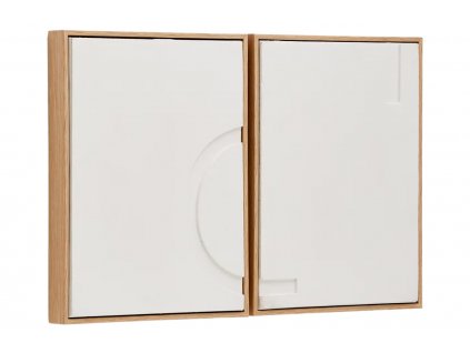Set dvou abstraktních obrazů Kave Home Sefri 40 x 30 cm
