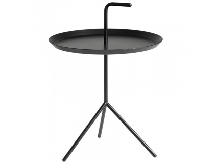 Černý kovový odkládací stolek HAY DLM XL 48 cm