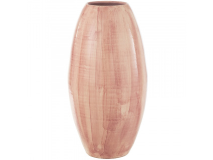 Růžová keramická váza J-Line Chelni 55 cm