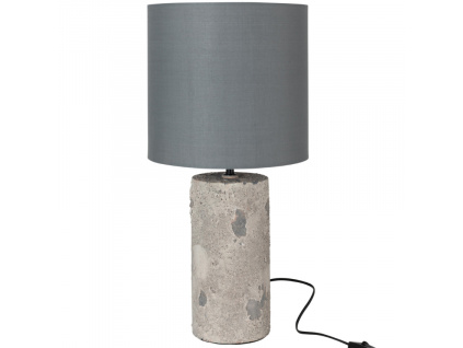 Šedá stolní lampa J-line Creppe 59 cm