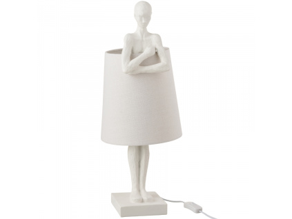 Bílá stolní lampa J-line Portguy 58 cm