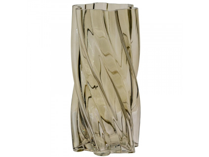 Zelená skleněná váza Magambi 25 cm
