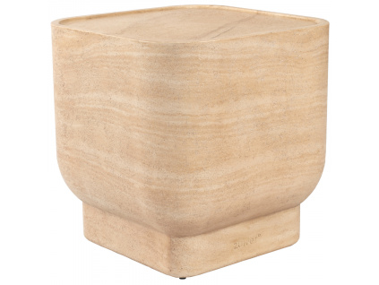 Béžový mramorový odkládací stolek ZUIVER NOBLE 45 cm