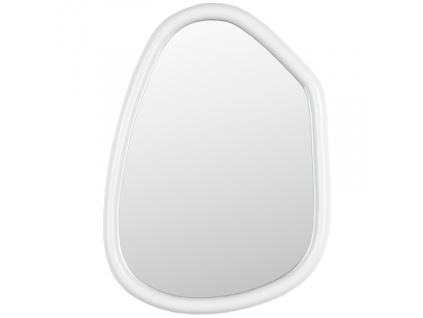 Bílé dřevěné zrcadlo ZUIVER LOOKS 67 x 49 cm