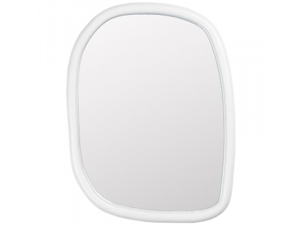 Bílé dřevěné zrcadlo ZUIVER LOOKS 73 x 55 cm
