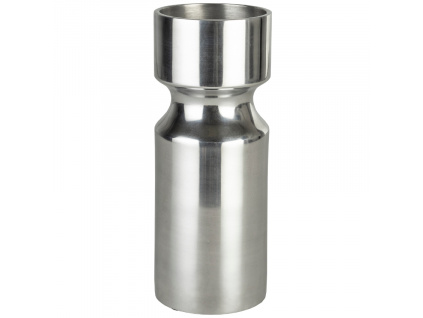 Stříbrná hliníková váza ZUIVER GLORY 10 cm