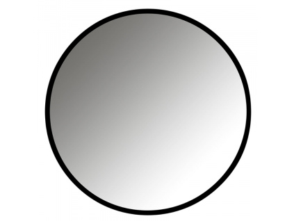 Černé kovové závěsné zrcadlo Richmond Maeron 90 cm