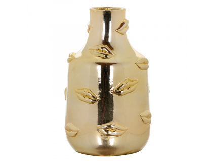 Zlatá váza Kisses 11,5 cm