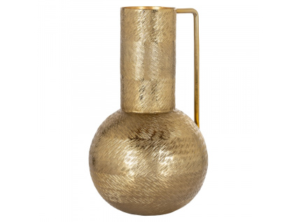 Zlatá kovová váza Leia 18 cm