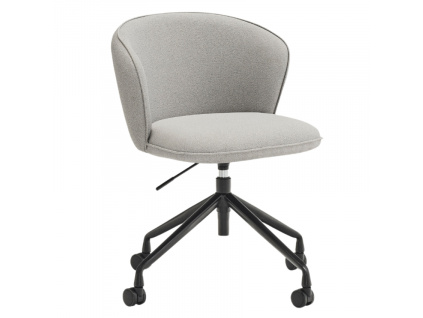 Světle šedá čalouněná kancelářská židle Teulat Add