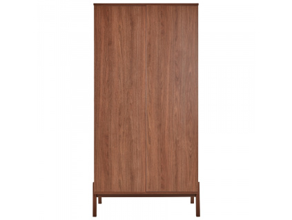Hnědá dřevěná šatní skříň Quax Ashi 196 x 96 cm