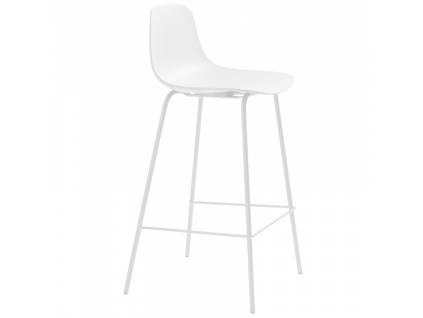 Bílá plastová barová židle Unique Furniture Whitby 67,5 cm