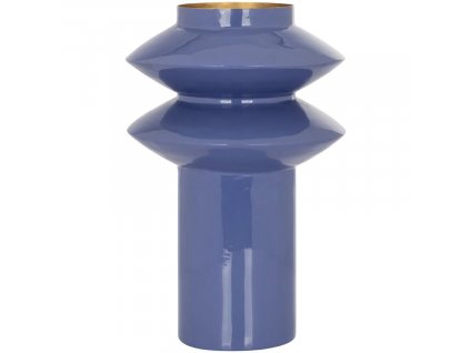 Modrá kovová váza Richmond Cedar 22 cm
