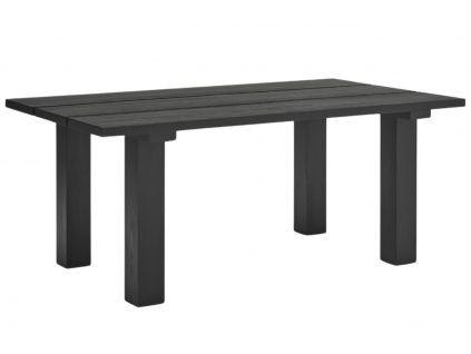 Černý dřevěný jídelní stůl Teulat Banda 180 x 100 cm