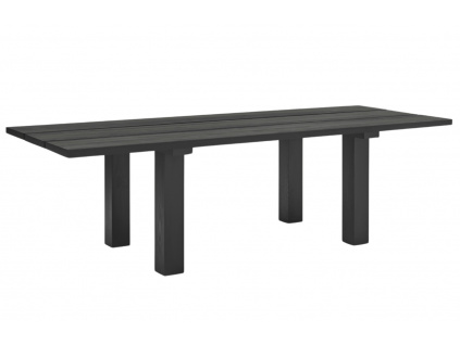 Černý dřevěný jídelní stůl Teulat Banda 260 x 100 cm